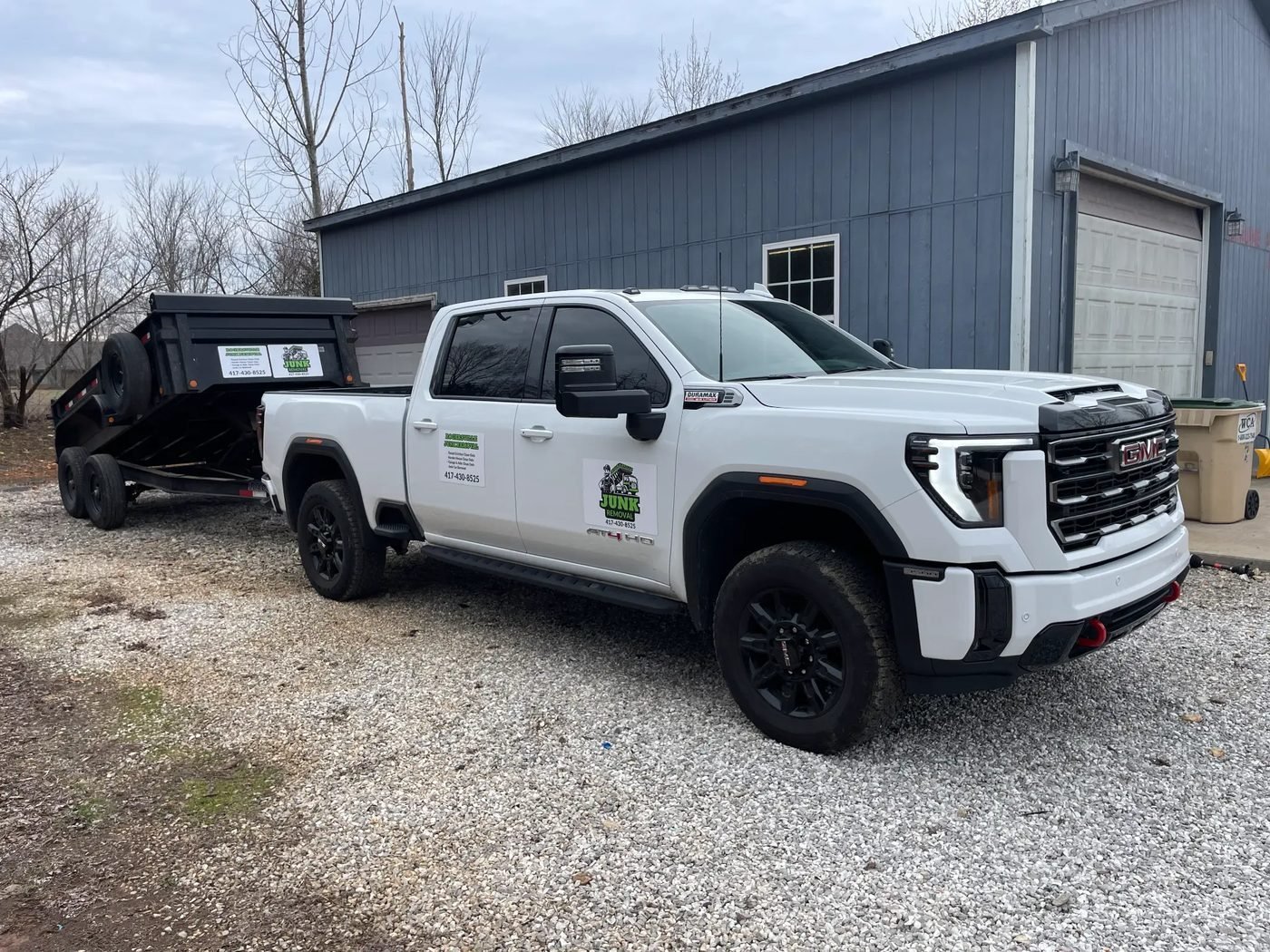 Rogersville Junk Removal truck and trailer — professional junk removal in Rogersville MO